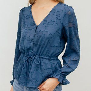 Skies Are Blue Alia Button Down Top